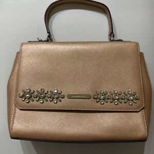 Michael Kors Rose Gold with Embellished crystals crossbody purse